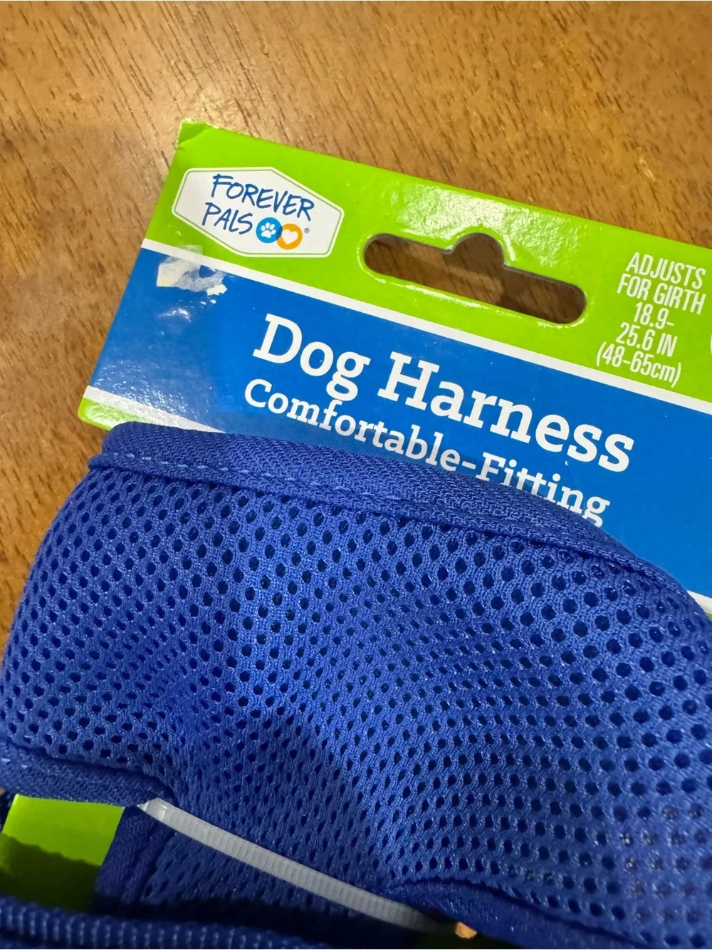 Forever Pals Size Medium New Blue Dog Harness - Comfortable Mesh Design